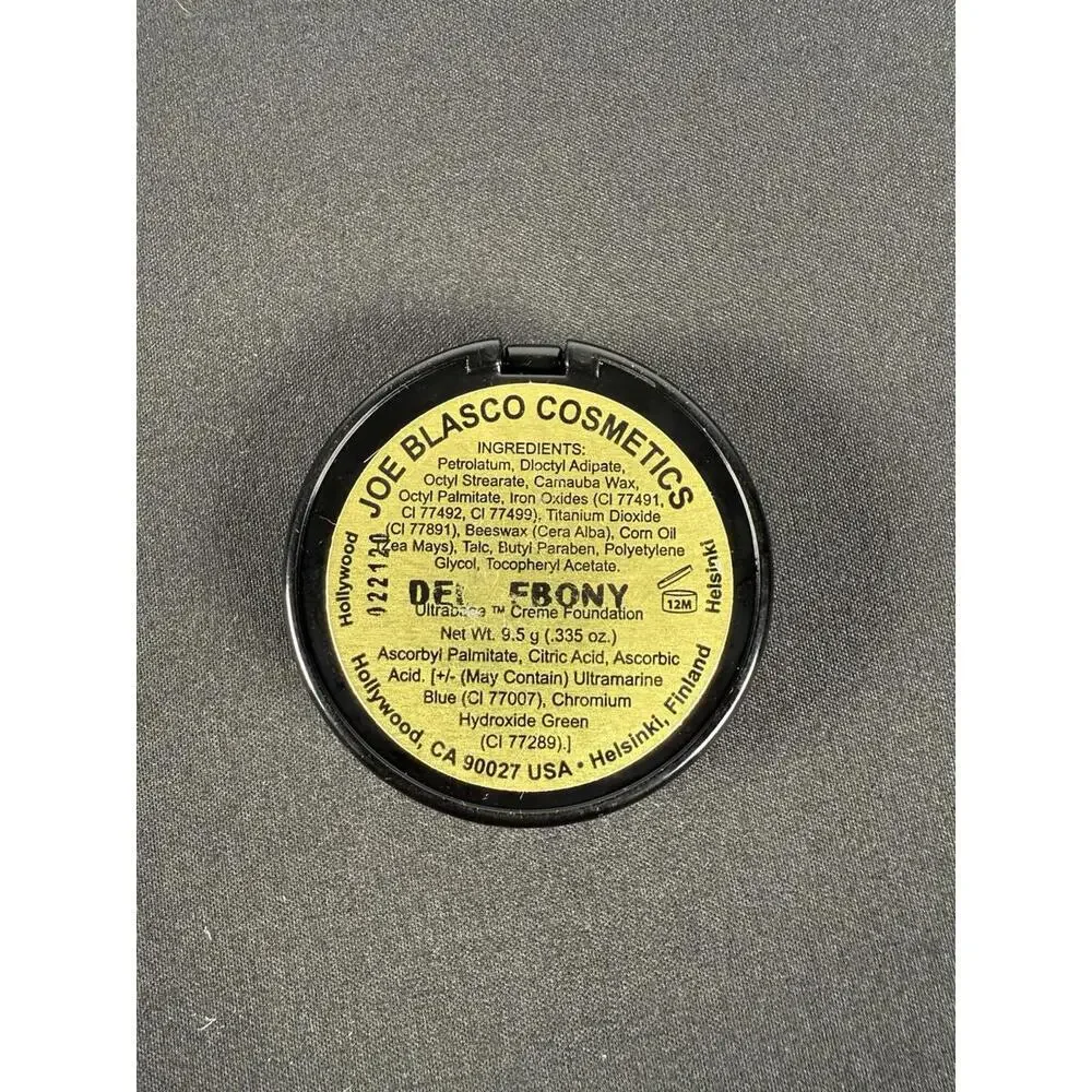 Joe Blasco Ultrabase Creme Foundation Deep Ebony NEW